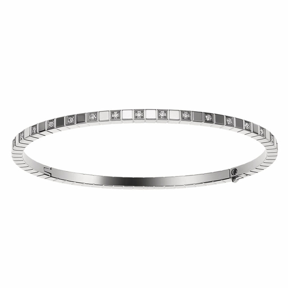 Ice Cube bracelet rigide en or blanc 750 sertie de 34 diamants