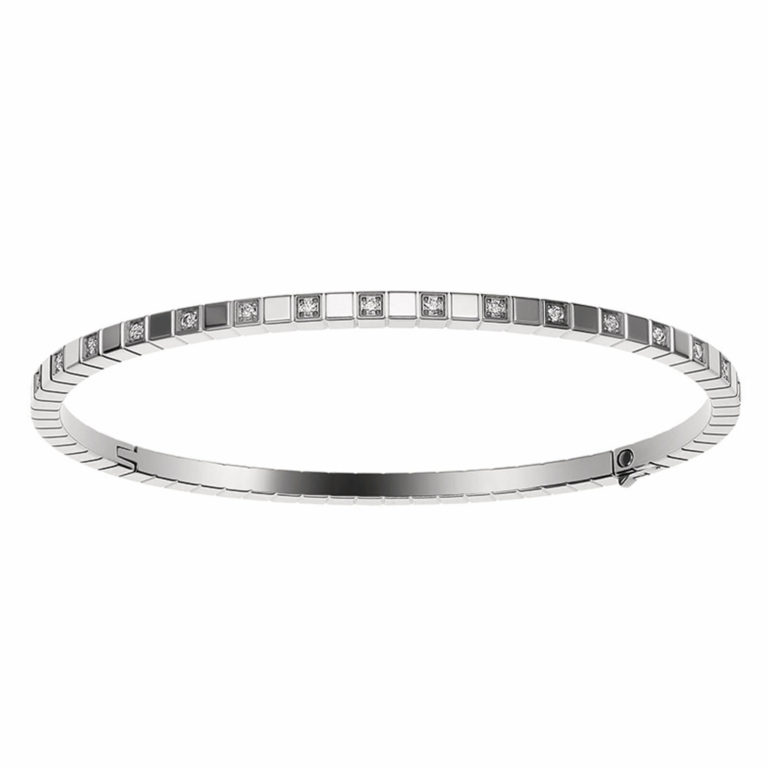 Chopard - Ice Cube rigid bracelet in 750 white gold set with 34 diamonds