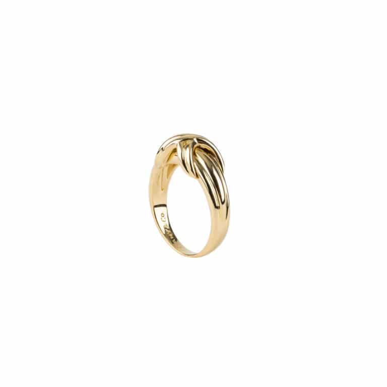 Tiffany & Co - Bague en or jaune avec motif nœuds