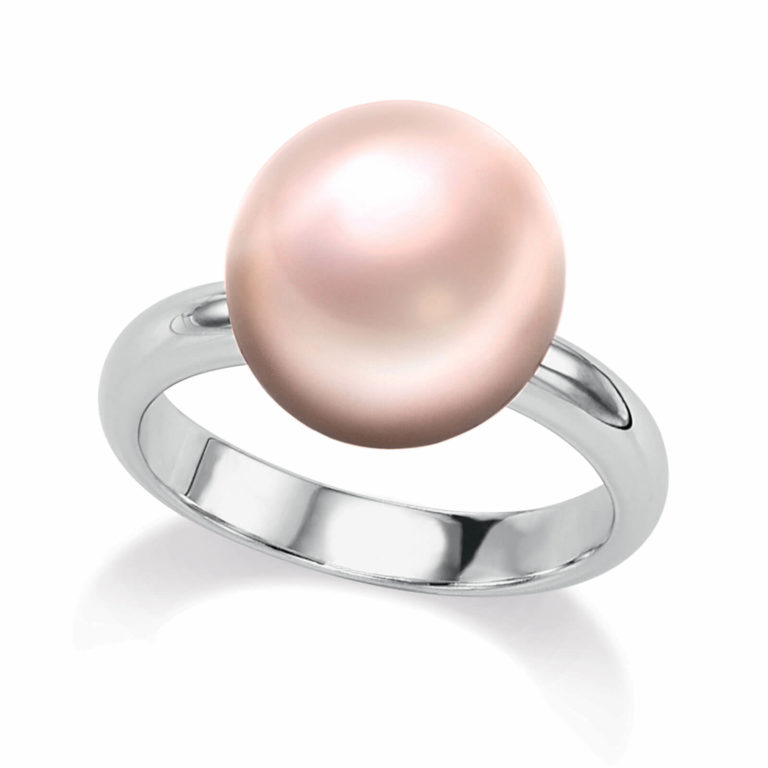 Lionel Meylan Créations - White gold ring with a grey Tahitian pearl