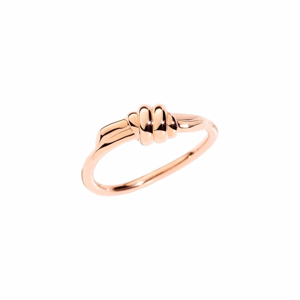 Nodo ring in rose gold
