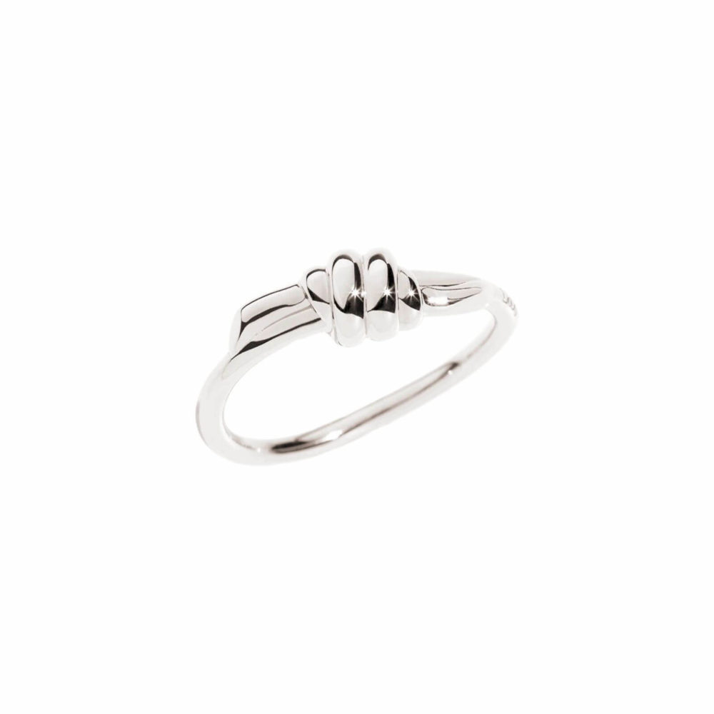 Nodo ring in silver