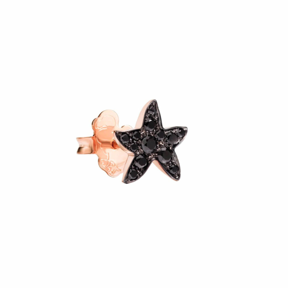 Boucles d’oreilles Stellina serties de diamants noirs