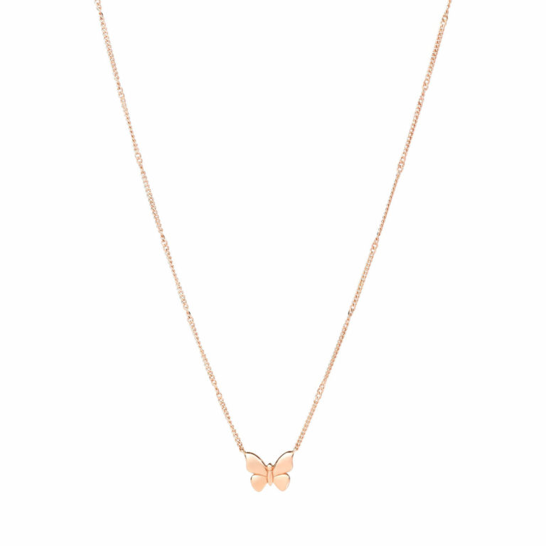 Dodo - Collier Papillon en or rose