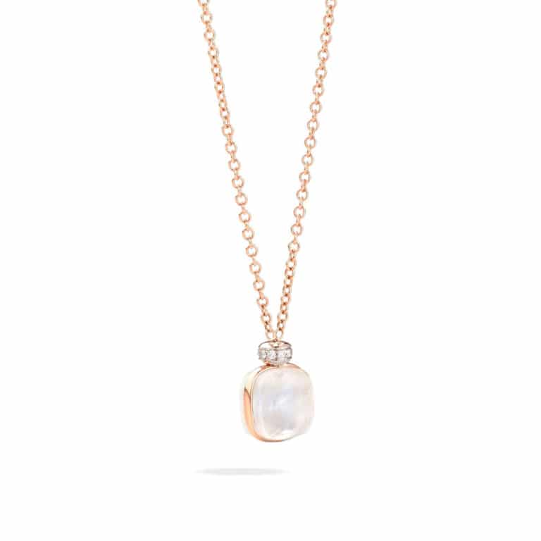 Pomellato - Nudo necklace set with a white Topaz