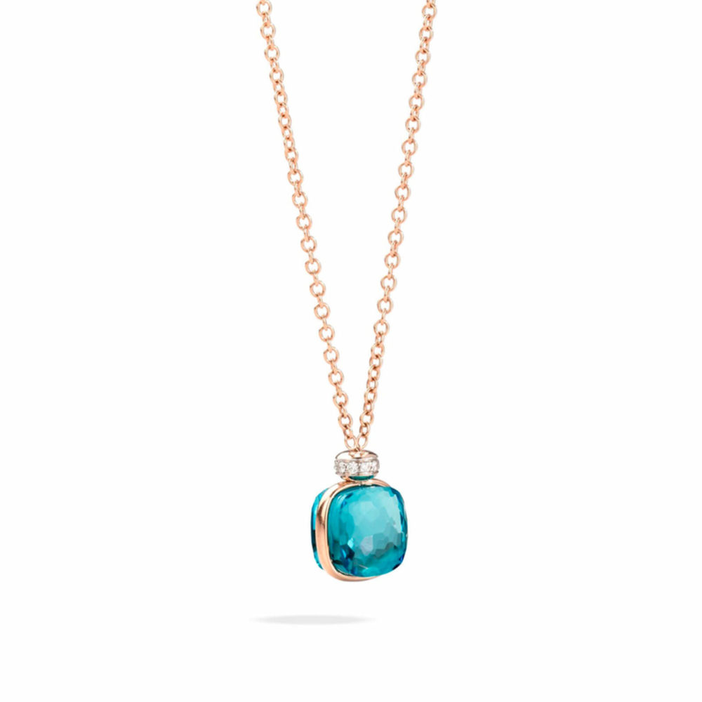 Nudo necklace set with a London Blue Topaz