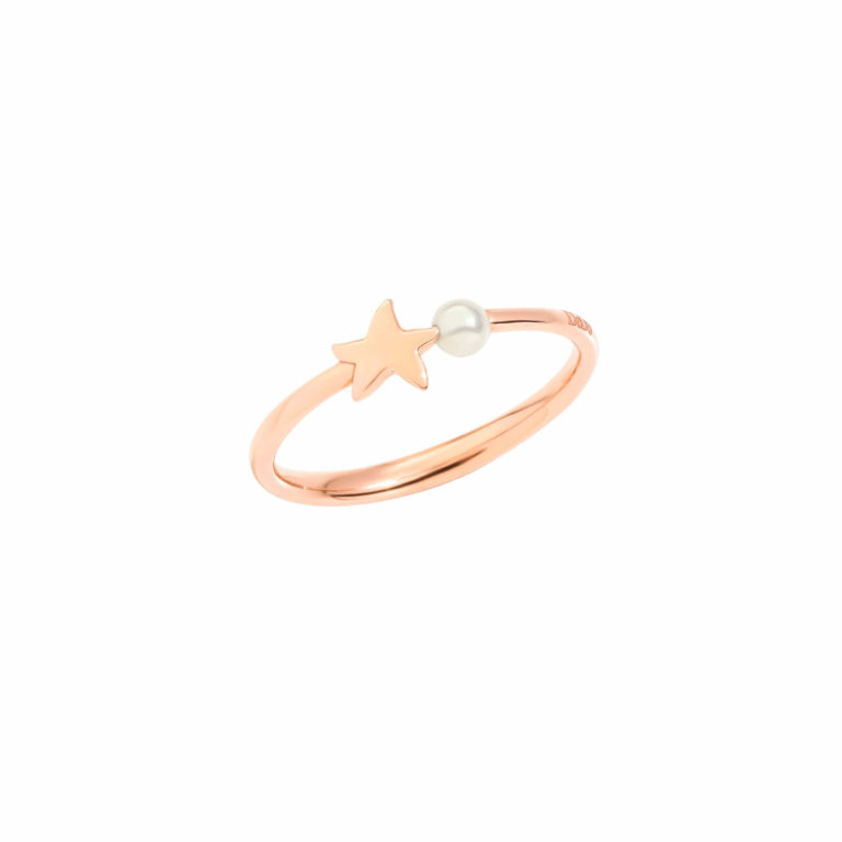 Dodo - Stellina Ring in Rose Gold and Crystal Pearls