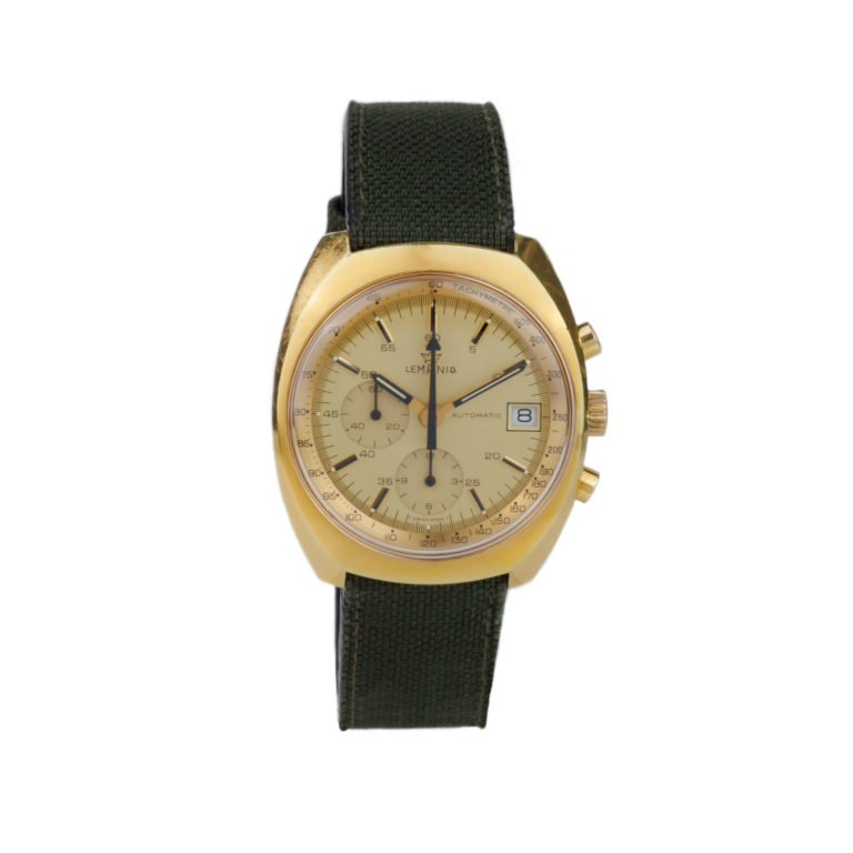 Lémania - Vintage chronographe automatique boitier 39mm plaqué
