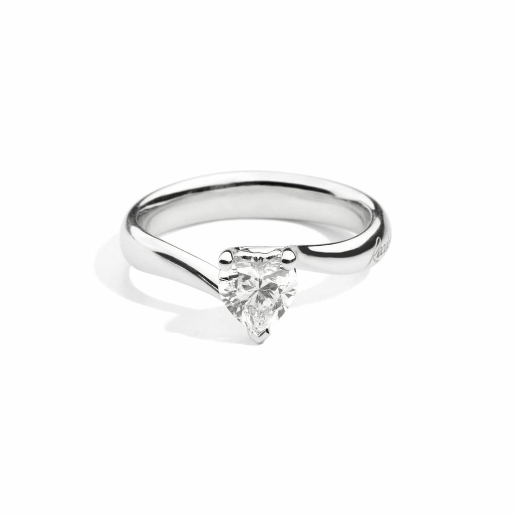 Anniversary Love white gold Solitaire ring