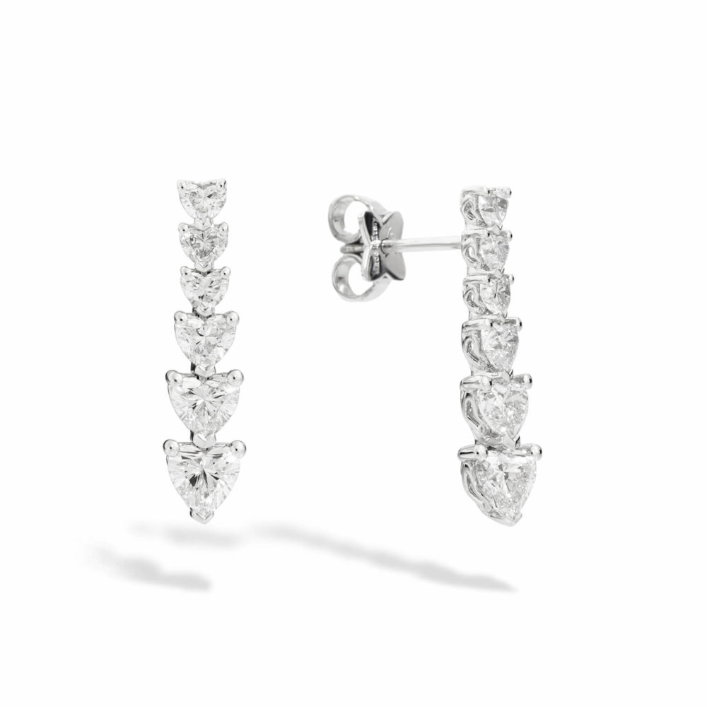 Boucles d’oreilles Anniversary Love en or blanc