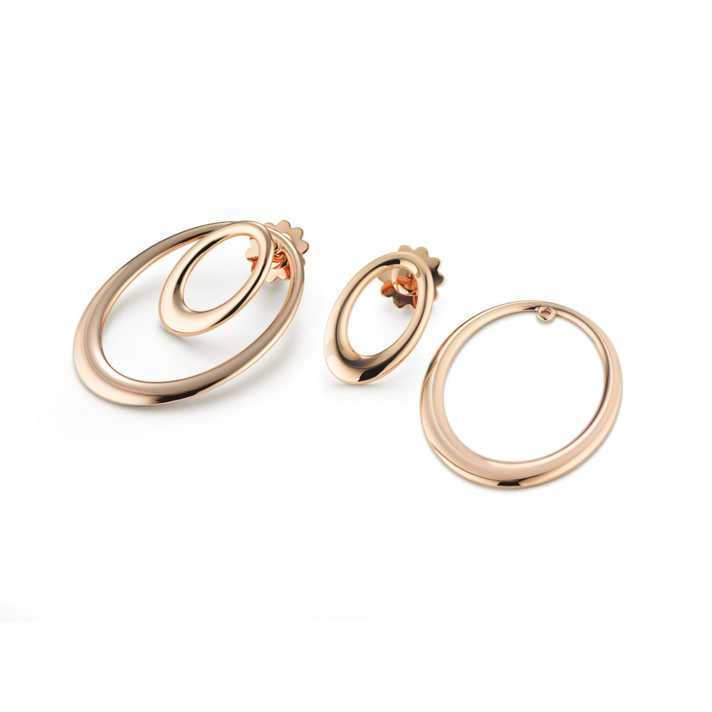 Horiko, boucles d’oreilles en or rose