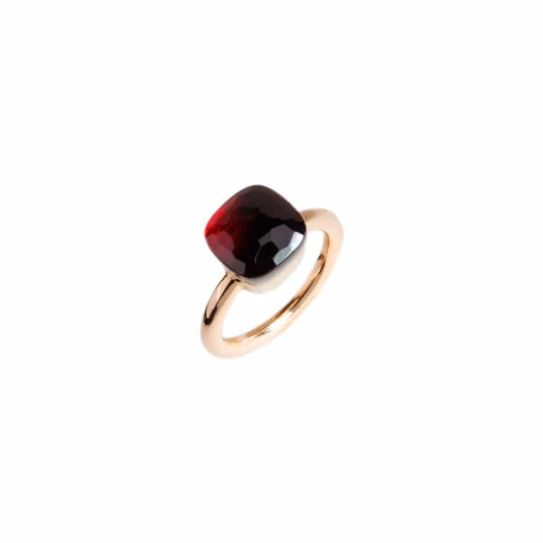 Pomellato - Nudo classic bague en or rose 750 sertie d’une grenat