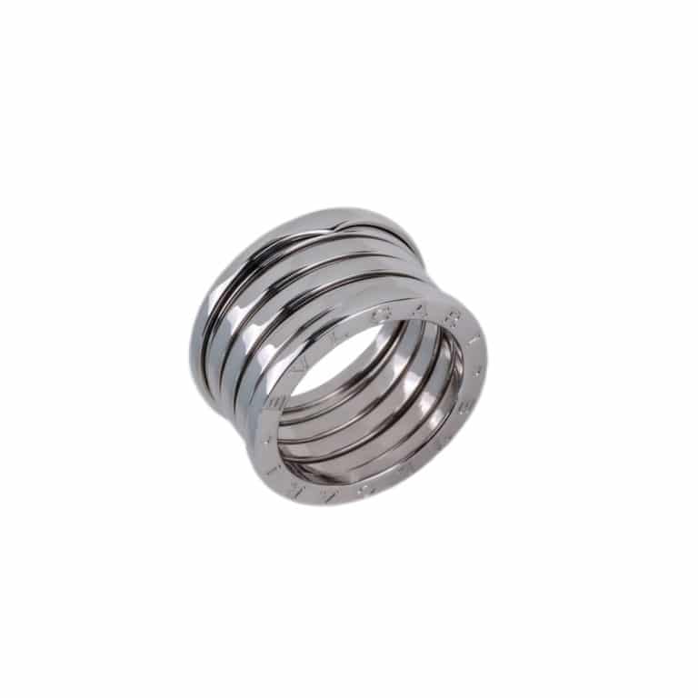 Bulgari - B.zero1 bague en or blanc 750, 4 rangs