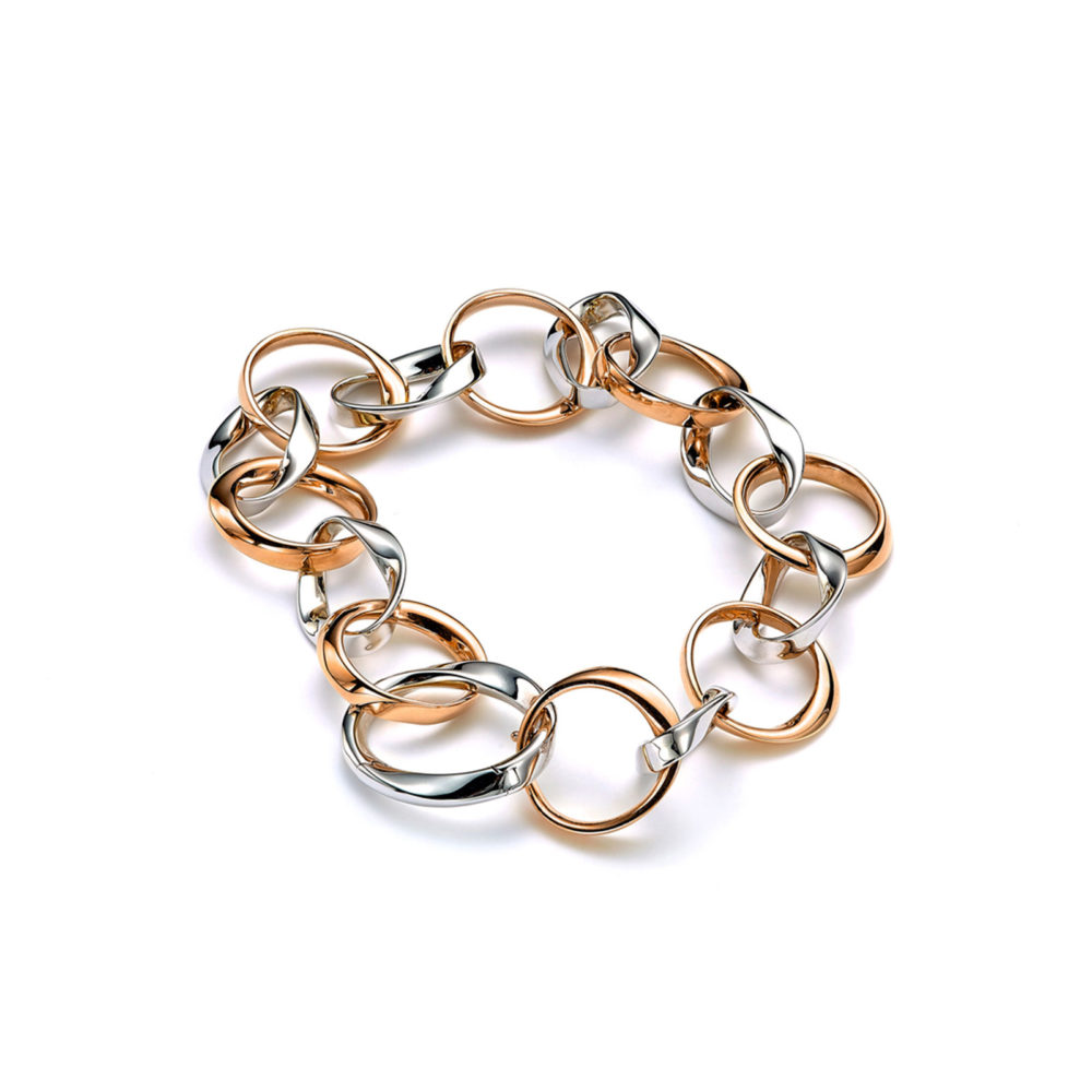 1TO, bracelet en or jaune et or blanc 750