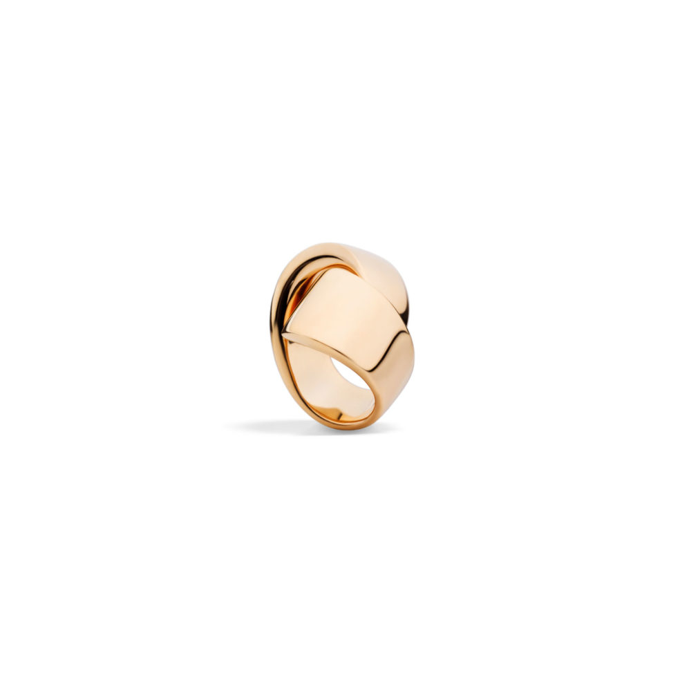 Abbracio, bague en or rose 750