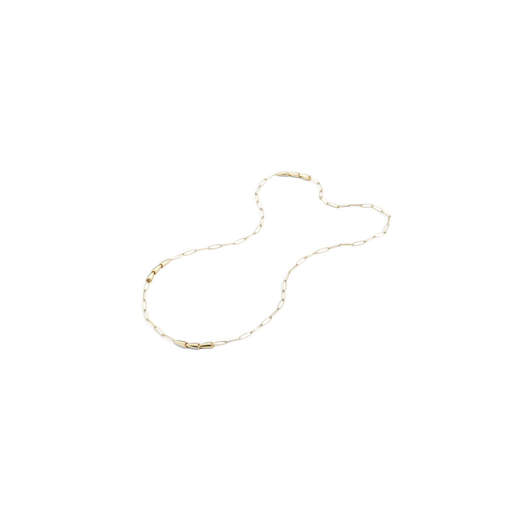 Calla Media, sautoir en or rose 750