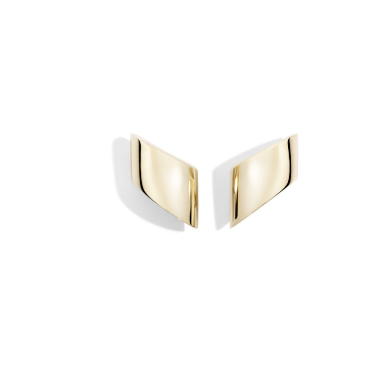Vhernier - Vague boucles d’oreilles en or rose 750