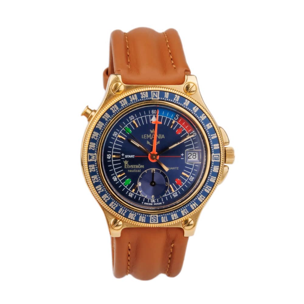 Lemania chronographe fonction Regate monopoussoir