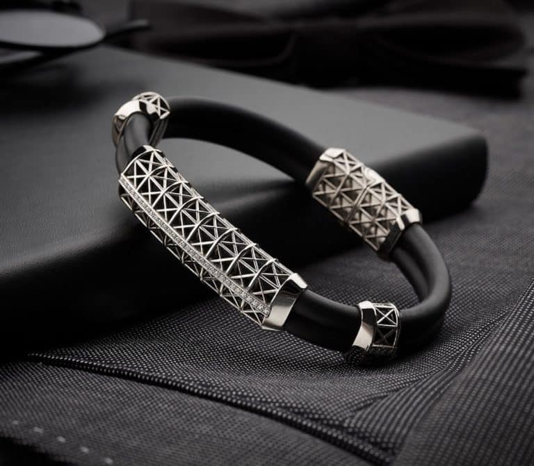 Giberg - Giberg Black Bracelet – White Gold Edition