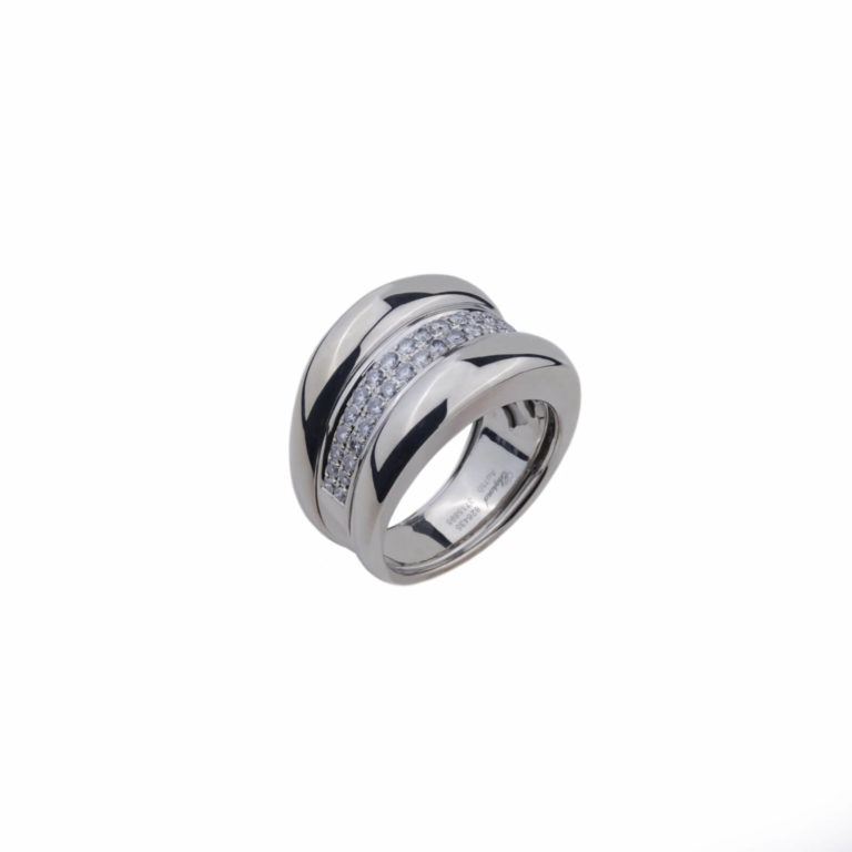 Chopard - La Strada bague or blanc avec diamants