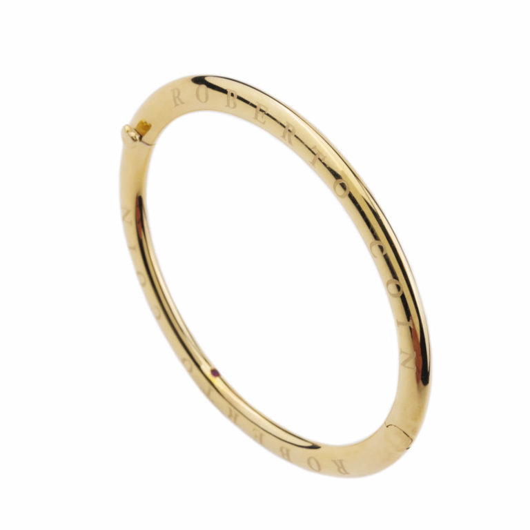 Roberto Coin - Bracelet rigide or jaune forme ovale