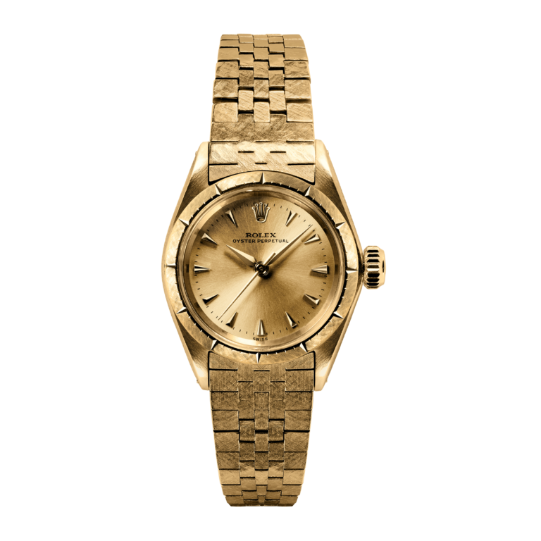 ROLEX - Vintage Oyster Perpetual Lady 24mm yellow gold 750