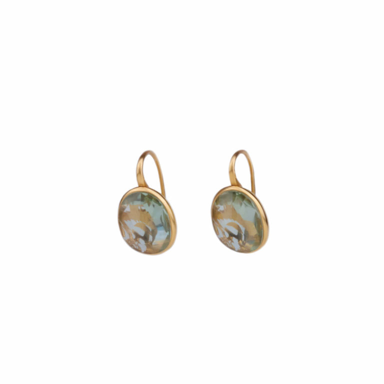 Pomellato - Arabesque boucles d’oreilles or rose 750 prasiolites