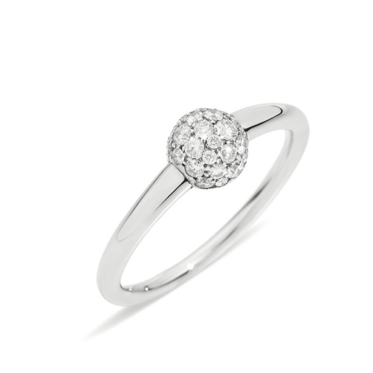 Pomellato - Bague M’Ama Non M’Ama – Or gris sertie de diamants blanc