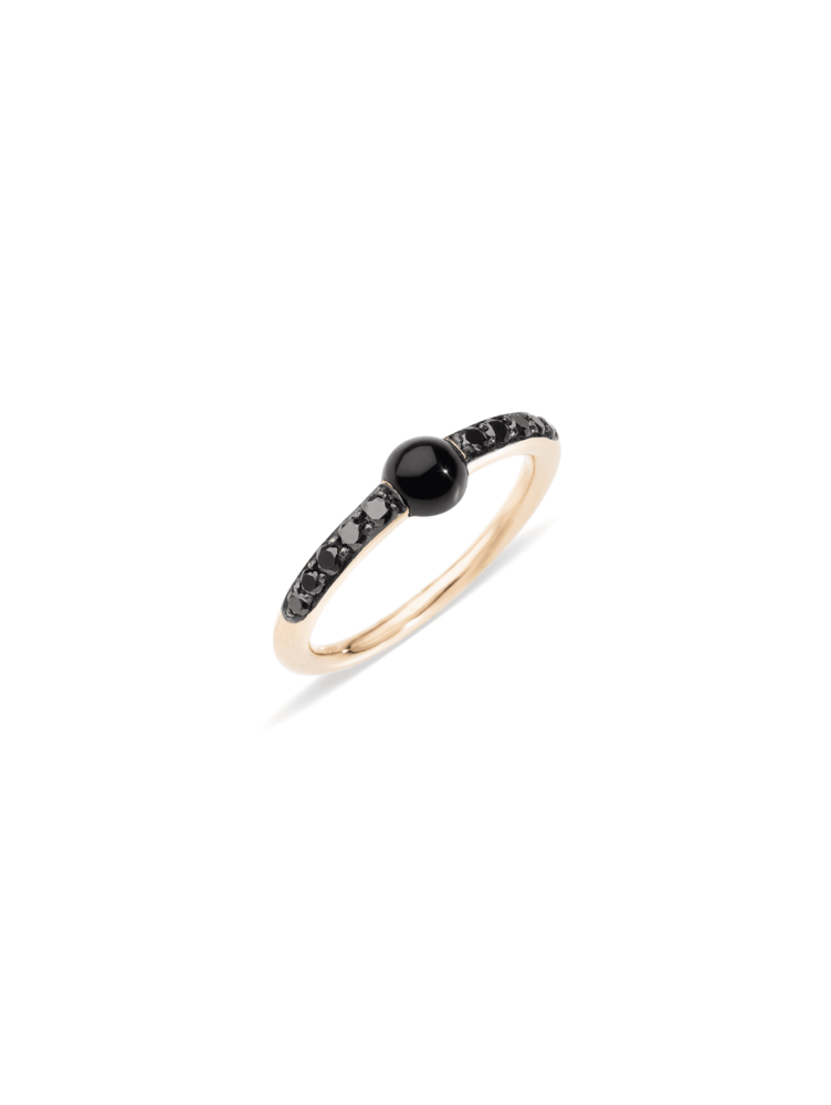 Bague M’Ama Non M’Ama – Or rose, diamants et onyx
