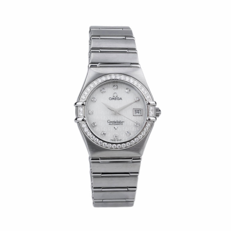 OMEGA - Constellation ’95 automatic movement 27.5mm steel case with diamonds