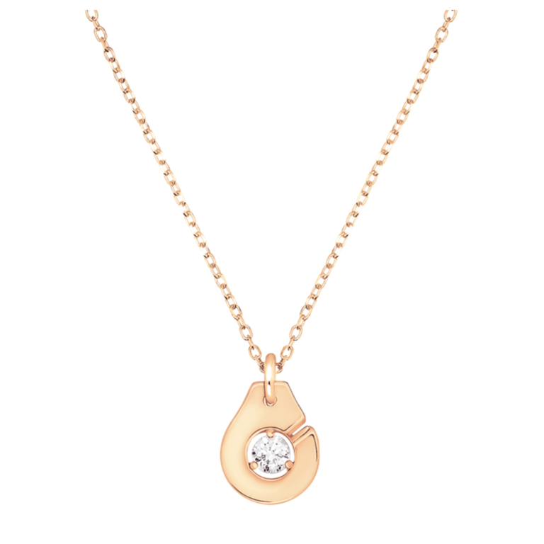 Dinh Van - Collier Menottes dinh van R8 en or rose