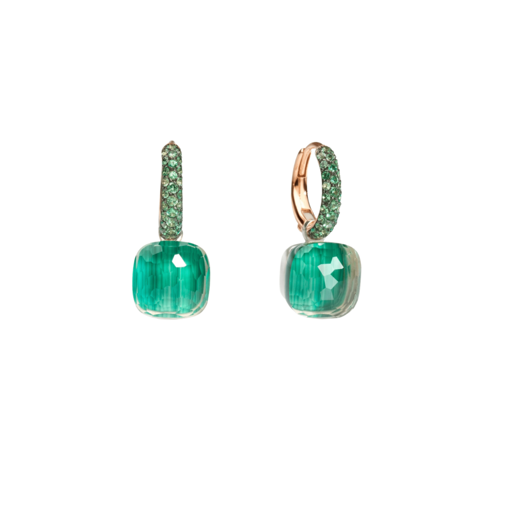 Earrings Nudo Classic – Malachite