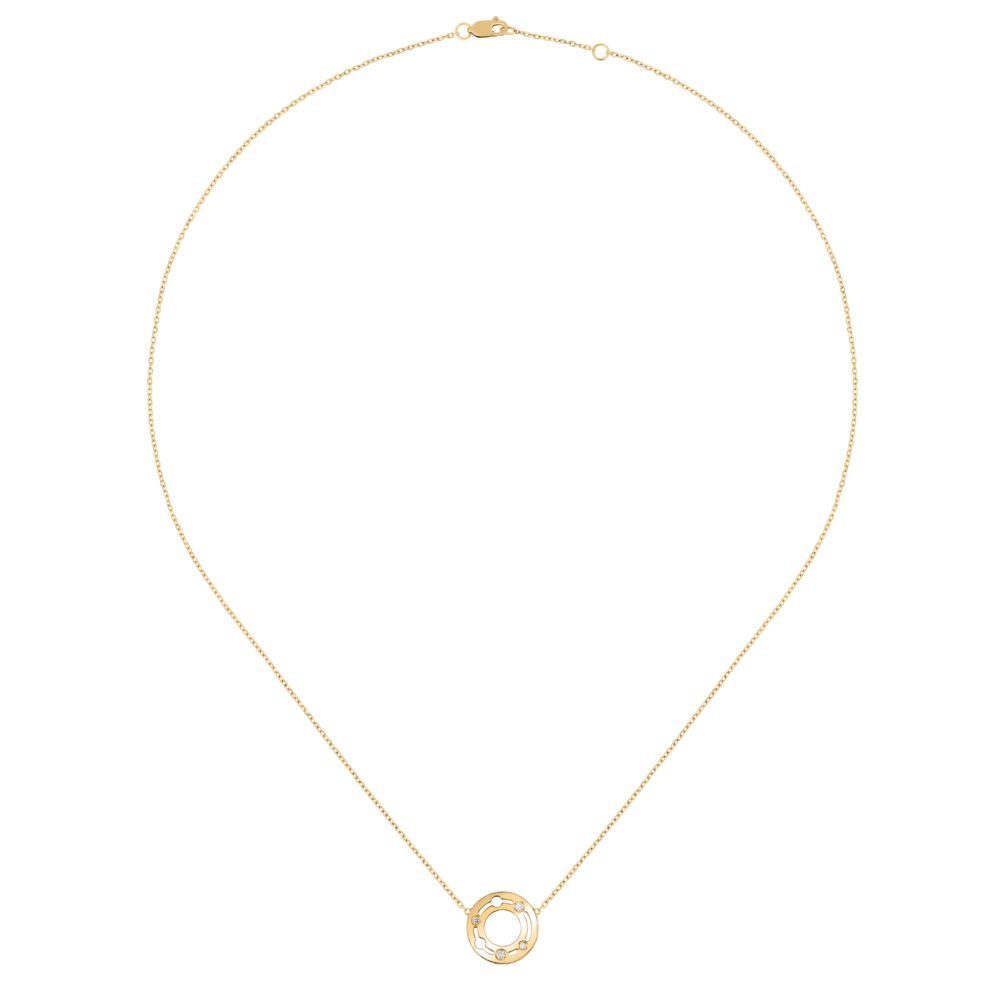 Collier Pulse – Or jaune avec diamants