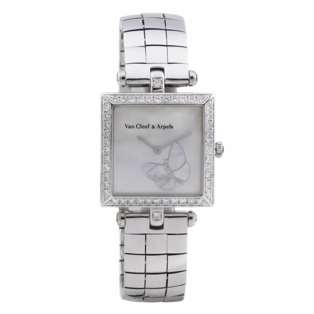 « La Papillon » montre Classic Square or blanc