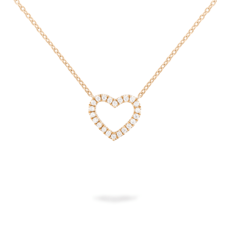 Piero Milano - Collier « coeur » avec diamants