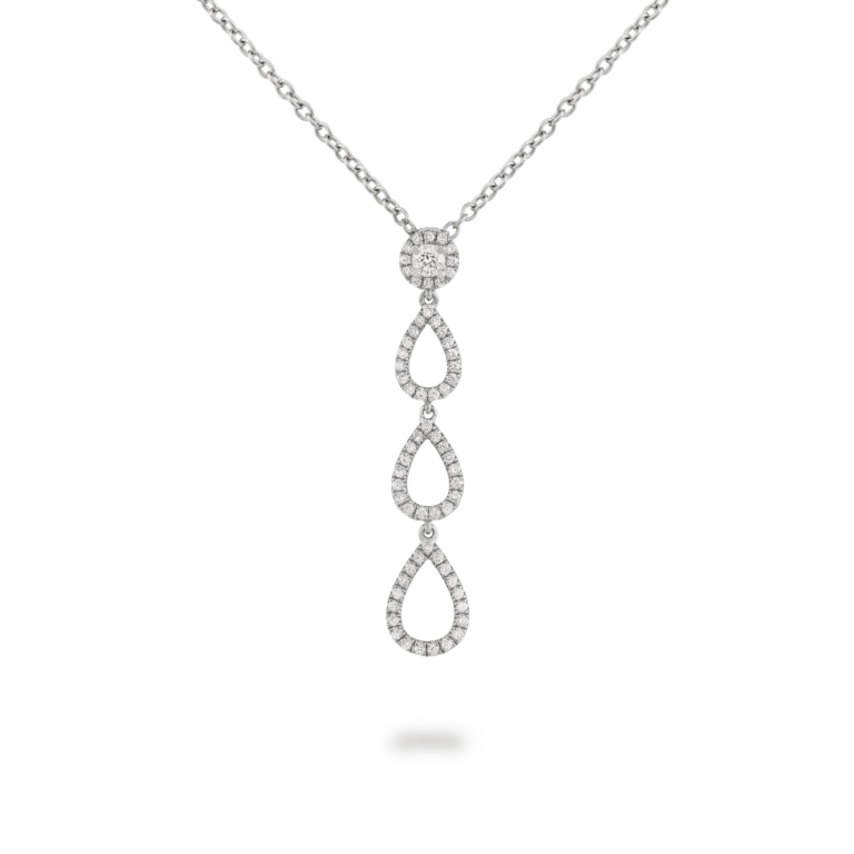 Piero Milano - Collier goutte vide avec diamants