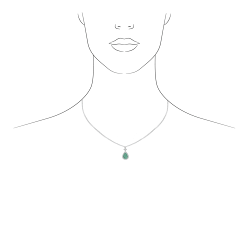 Piero Milano C0743GB2S collier émeraude diamants lionel meylan vevey lausanne