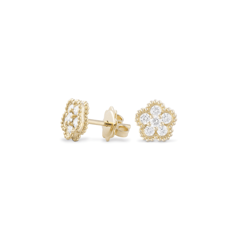 Piero Milano - Boucles d’oreilles fleurs avec diamants