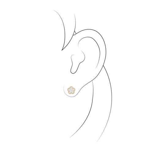 Piero Milano R5366RB1 boucle oreilles fleurs diamants lionel meylan vevey lausanne