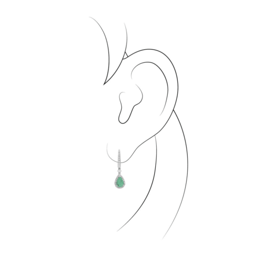Piero Milano C0743RB2S boucles oreilles émeraude diamants lionel meylan vevey lausanne