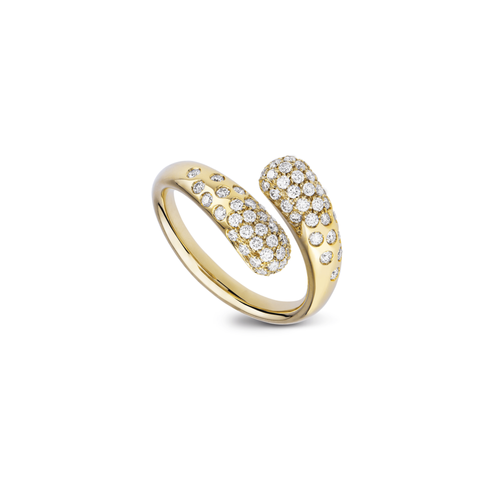 Contrariè ring with diamonds