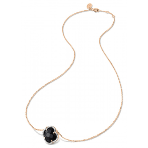 Morganne Bello collier or rose onyx et diamants 3033PB115D lionel meylan vevey lausanne