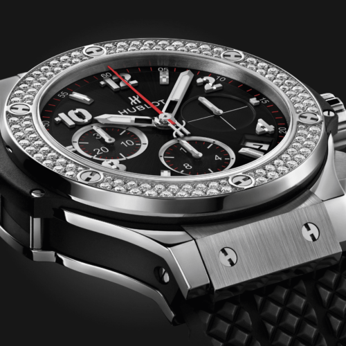 Hublot Big bang chronograph diamonds steel 341.SX.130.RX.114 horlogerie lionel meylan vevey lausanne