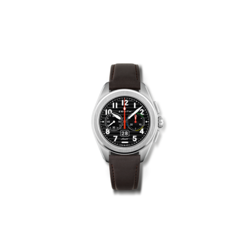 Zenith Pilot Flyback Big date 03.4000.3652/21.I001 Horlogerie lionel meylan vevey lausanne