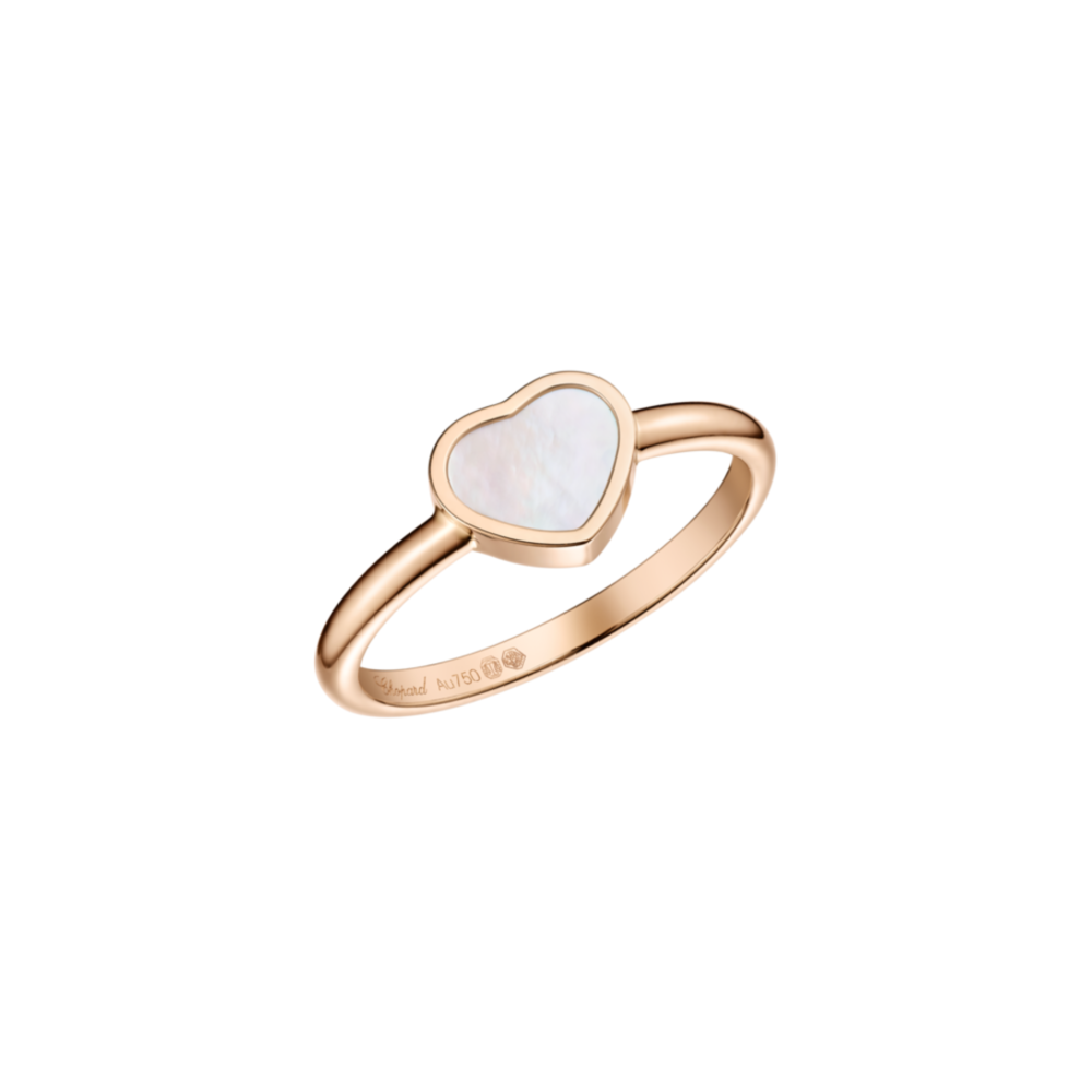 My Happy Hearts pink gold and mother-of-pearl ring