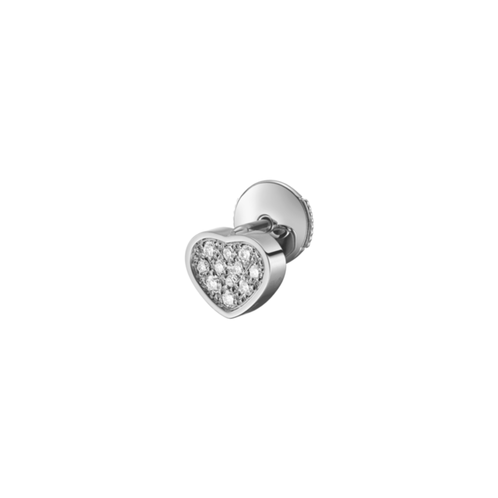 My Happy Hearts earrings in white gold and diamonds