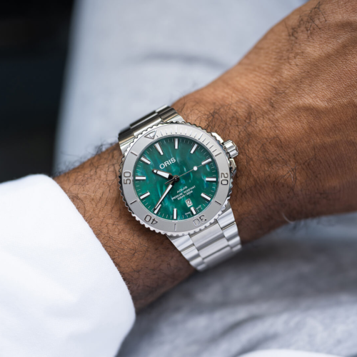 Oris Aquis bracenet 0173377304137 horlogerie lionel meylan vevey lausanne