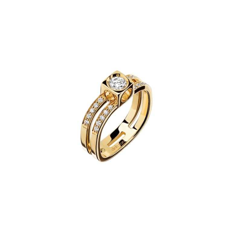 Dinh Van - Ring Le Cube Diamant large model paved