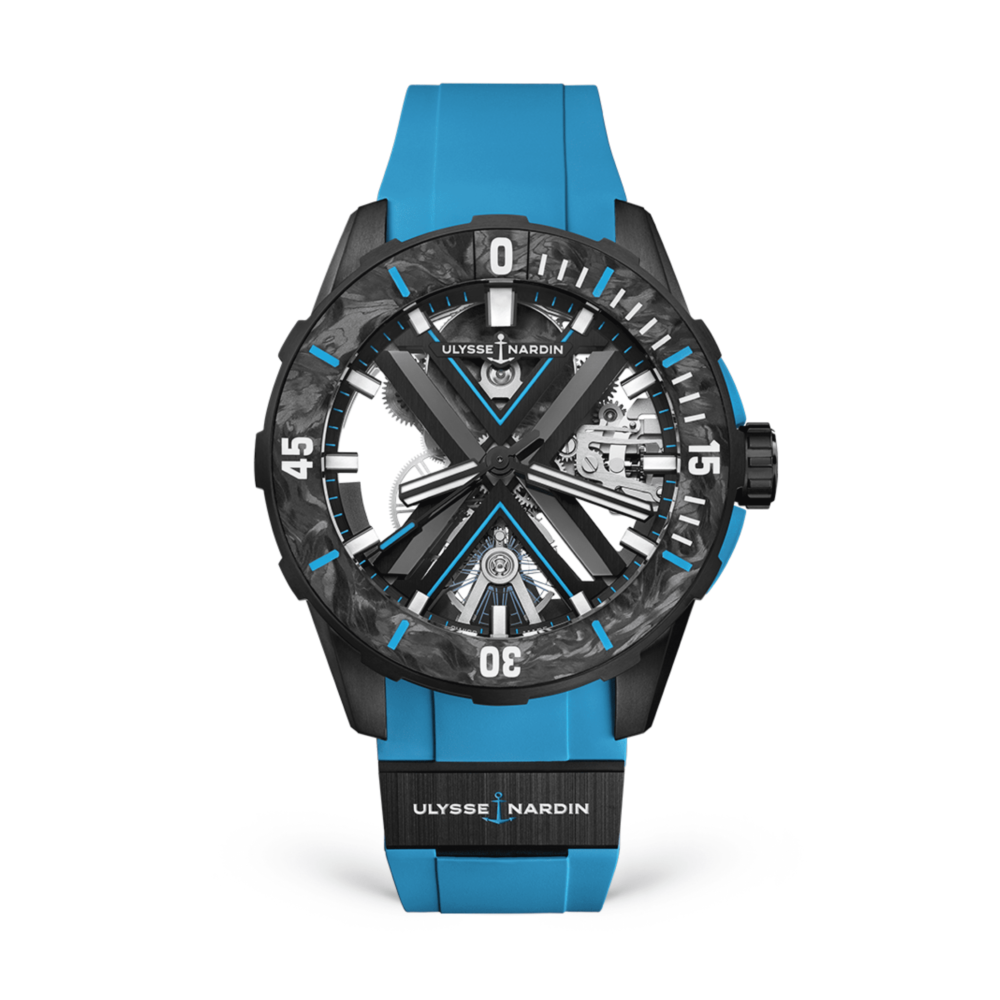 Diver X Skeleton azure 44mm