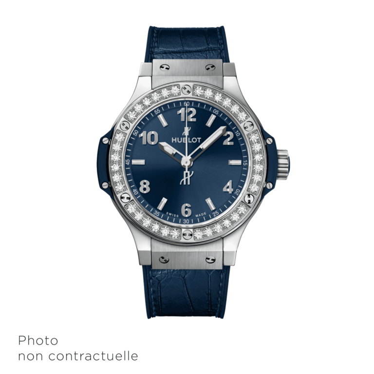 Hublot - Big Bang Steel Blue Diamonds 38mm